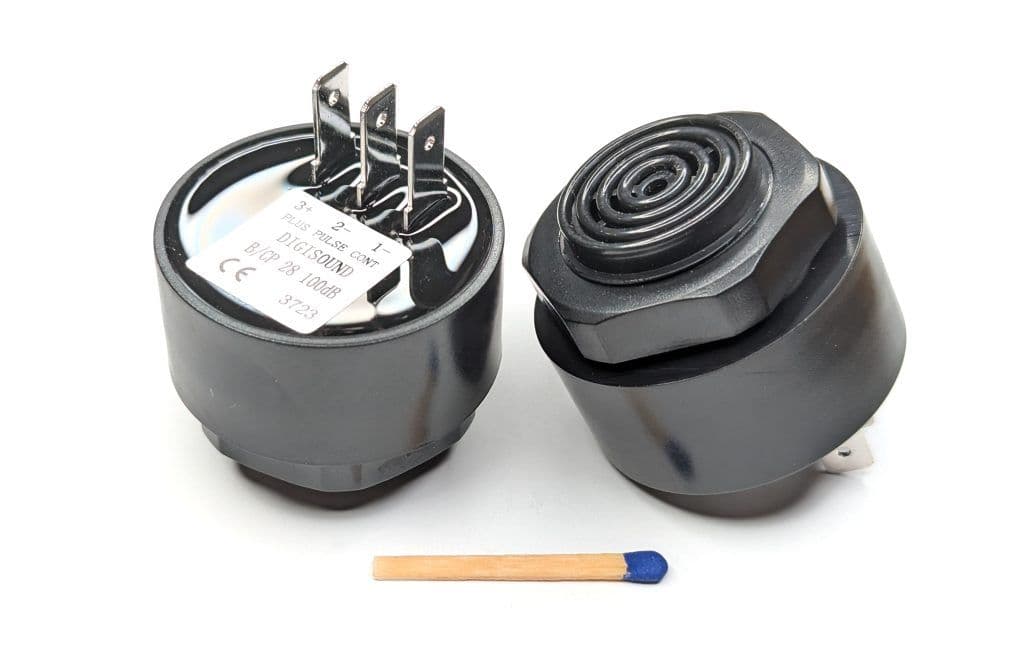 DIGISOUND B/CP28/100DB/BLACK Waterproof Piezo Buzzer with oscillator