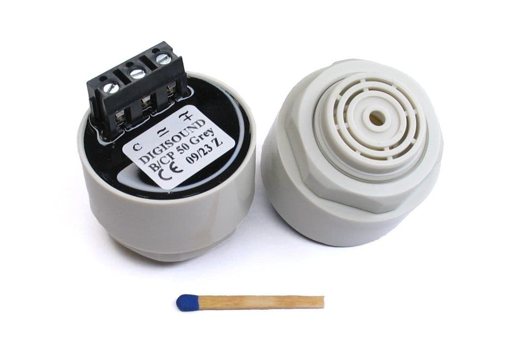 DIGISOUND B/CP50 GREY Waterproof Piezo Buzzer with oscillator