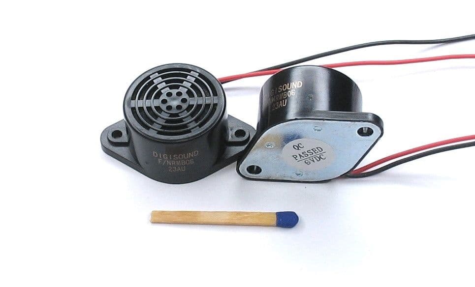 DIGISOUND F/NRMB 06 BLACK Mechanical Buzzer with Oscillator and Wire