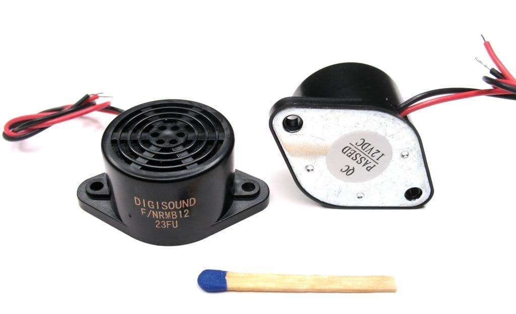 DIGISOUND F/NRMB 12 BLACK Mechanical Buzzer with Oscillator and Wire