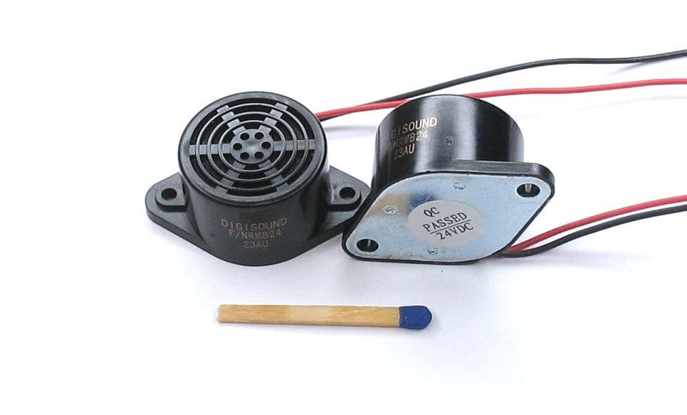 DIGISOUND F/NRMB 24 BLACK Mechanical Buzzer with Oscillator and Wire