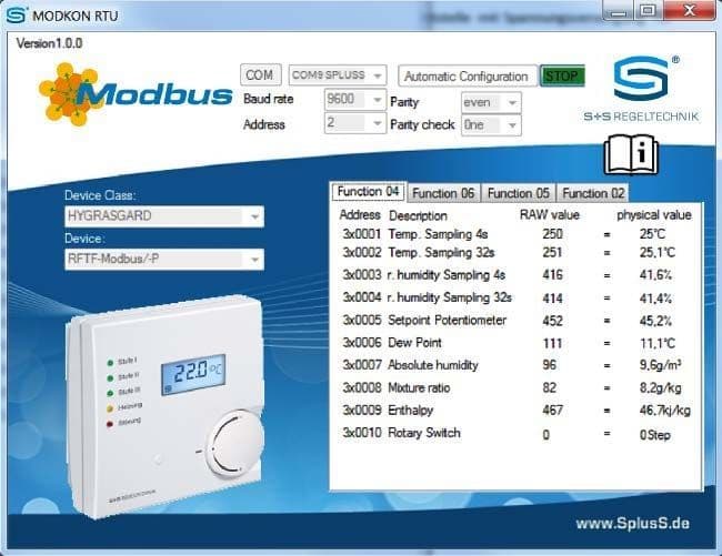 S+S KA2 压力开关（Modbus）