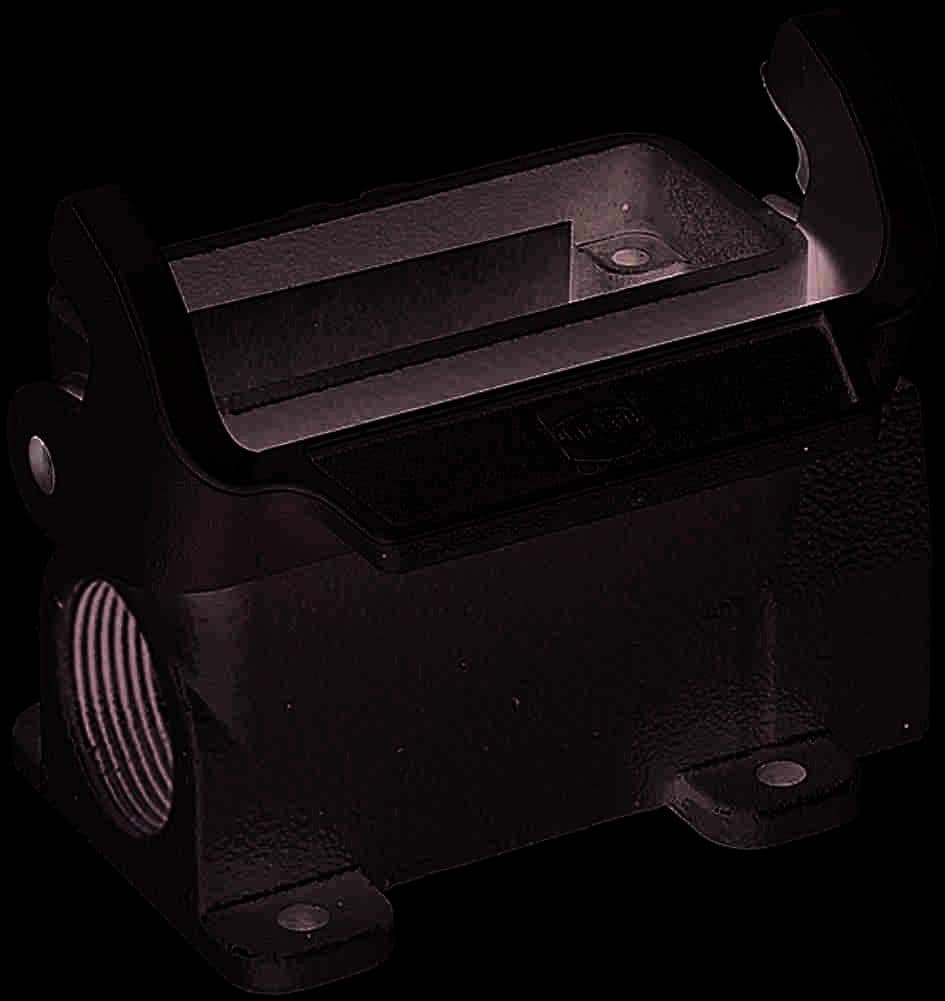HARTING Han 10A-HSM-HC 1 Lever 2xM20