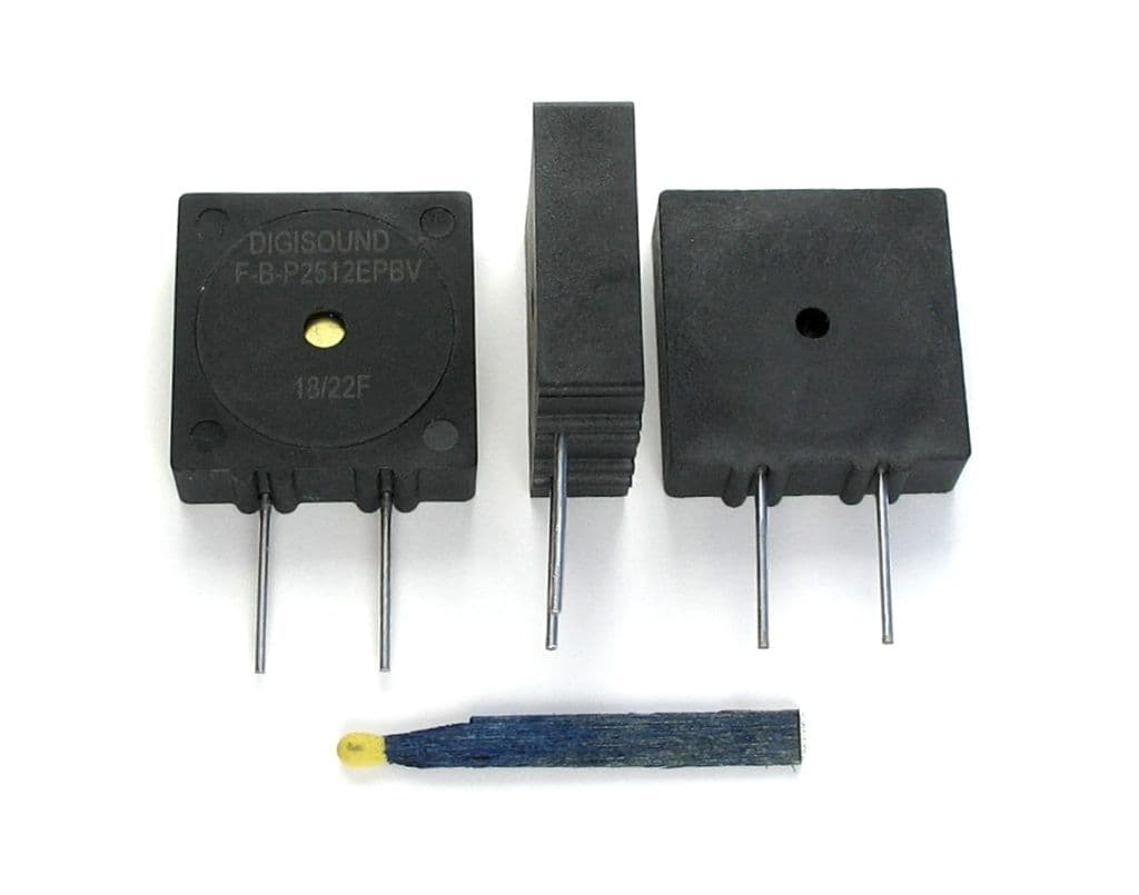 DIGISOUND F-B-P2512EPBV Piezo THT Buzzer without oscillator