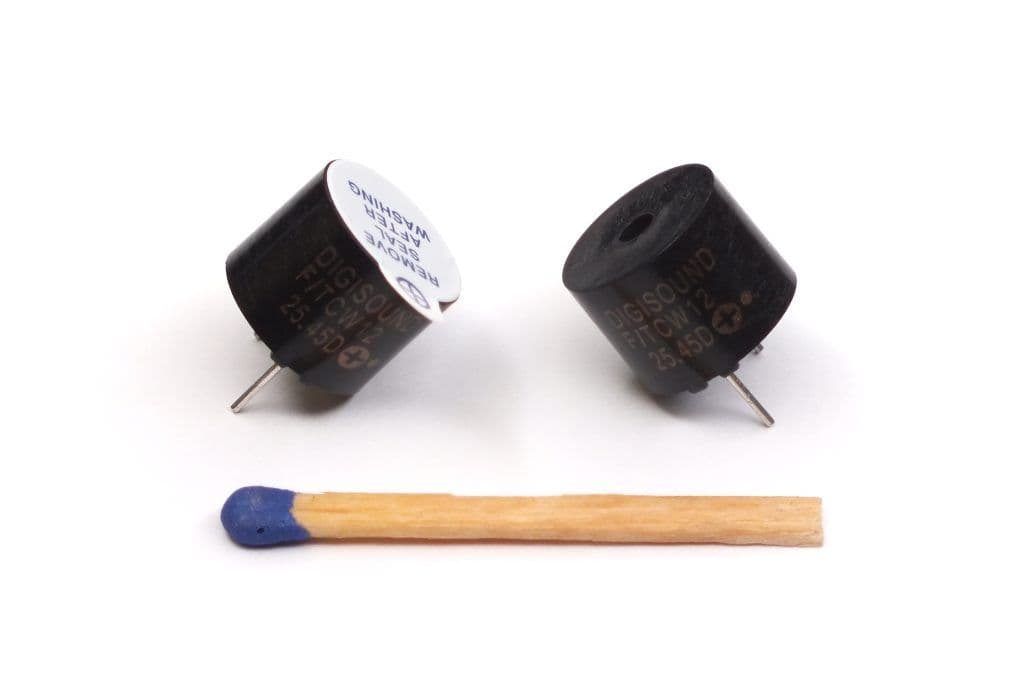 DIGISOUND F/TCW 12 WITH LABEL Magnetic THT Buzzer with oscillator