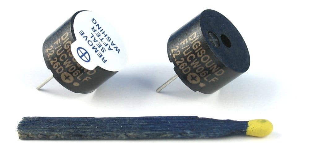DIGISOUND F/UCW 06 WITH LABEL Magnetic THT Buzzer with oscillator